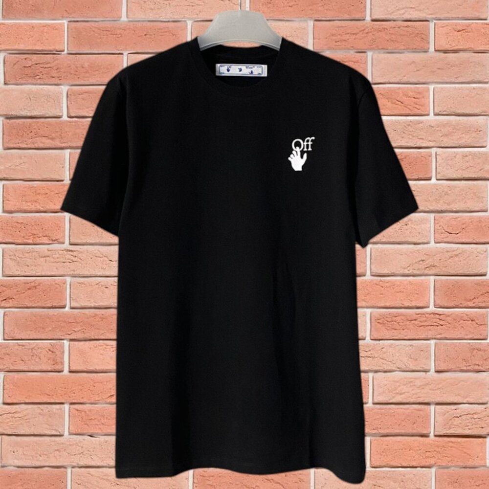 Off-White Crew Neck Short Sleeve Black